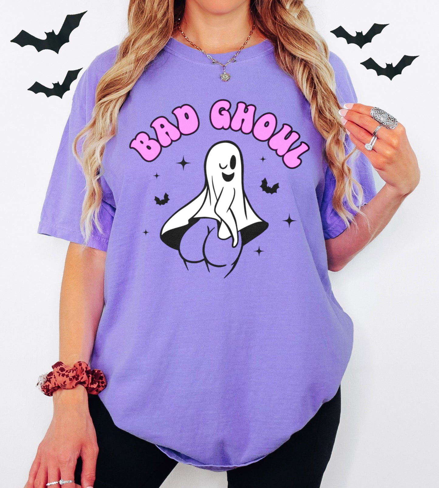 Bad Ghoul Funny Naughty Ghost Halloween Shirt