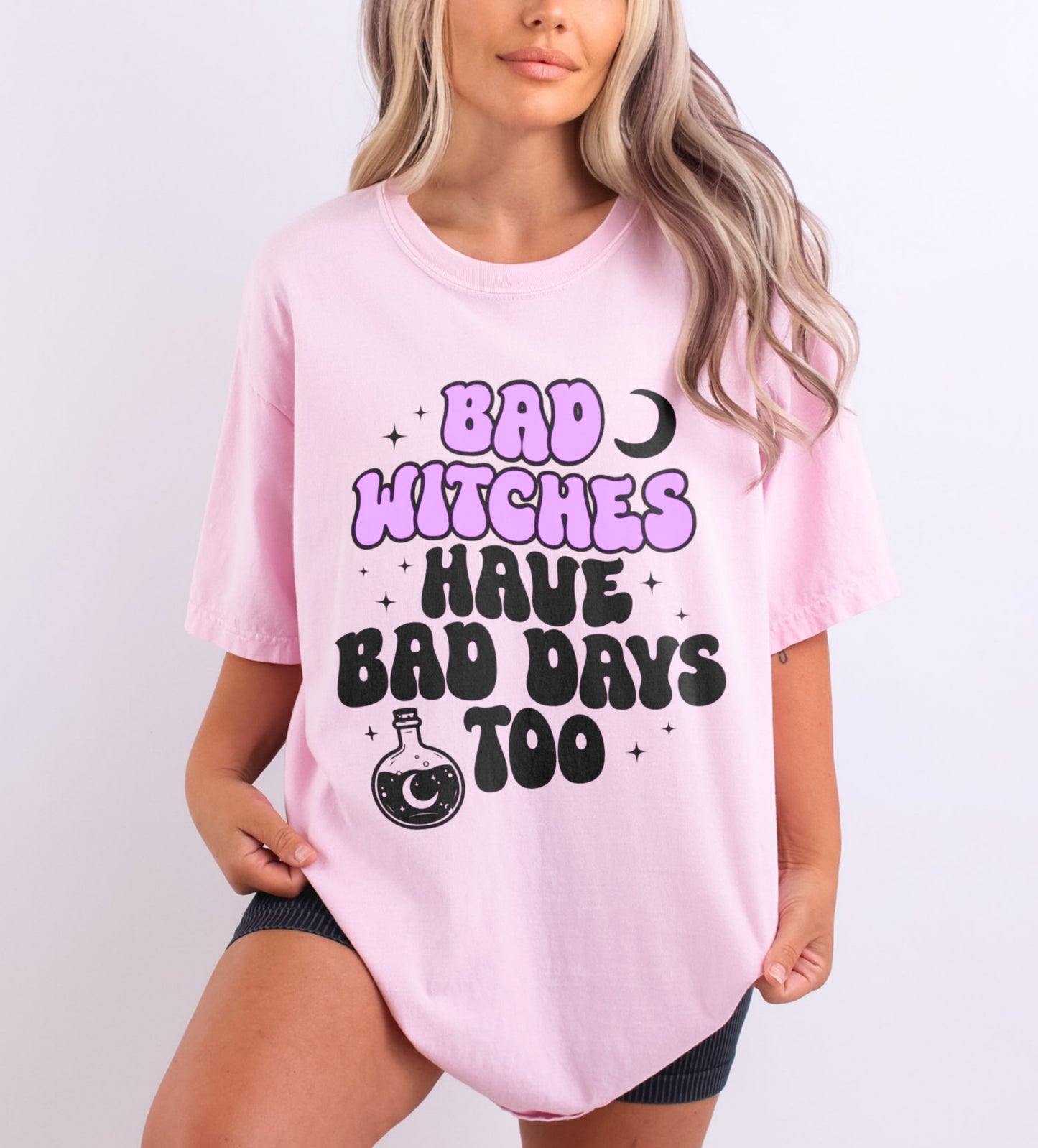 Bad Witches Have Bad Days Too Funny Witch Halloween Shirt, Halloween Mental Health Shirt