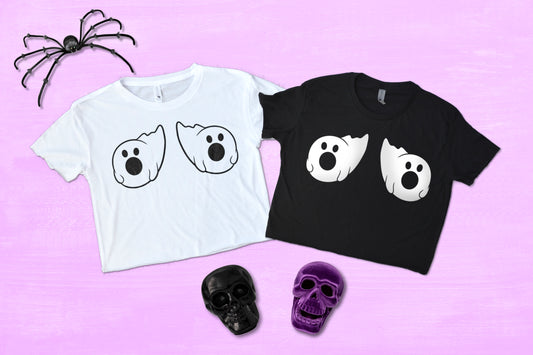 Ghost Boo-bies Halloween Crop Top