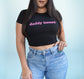 Daddy Issues Baby Tee Crop Top Shirt