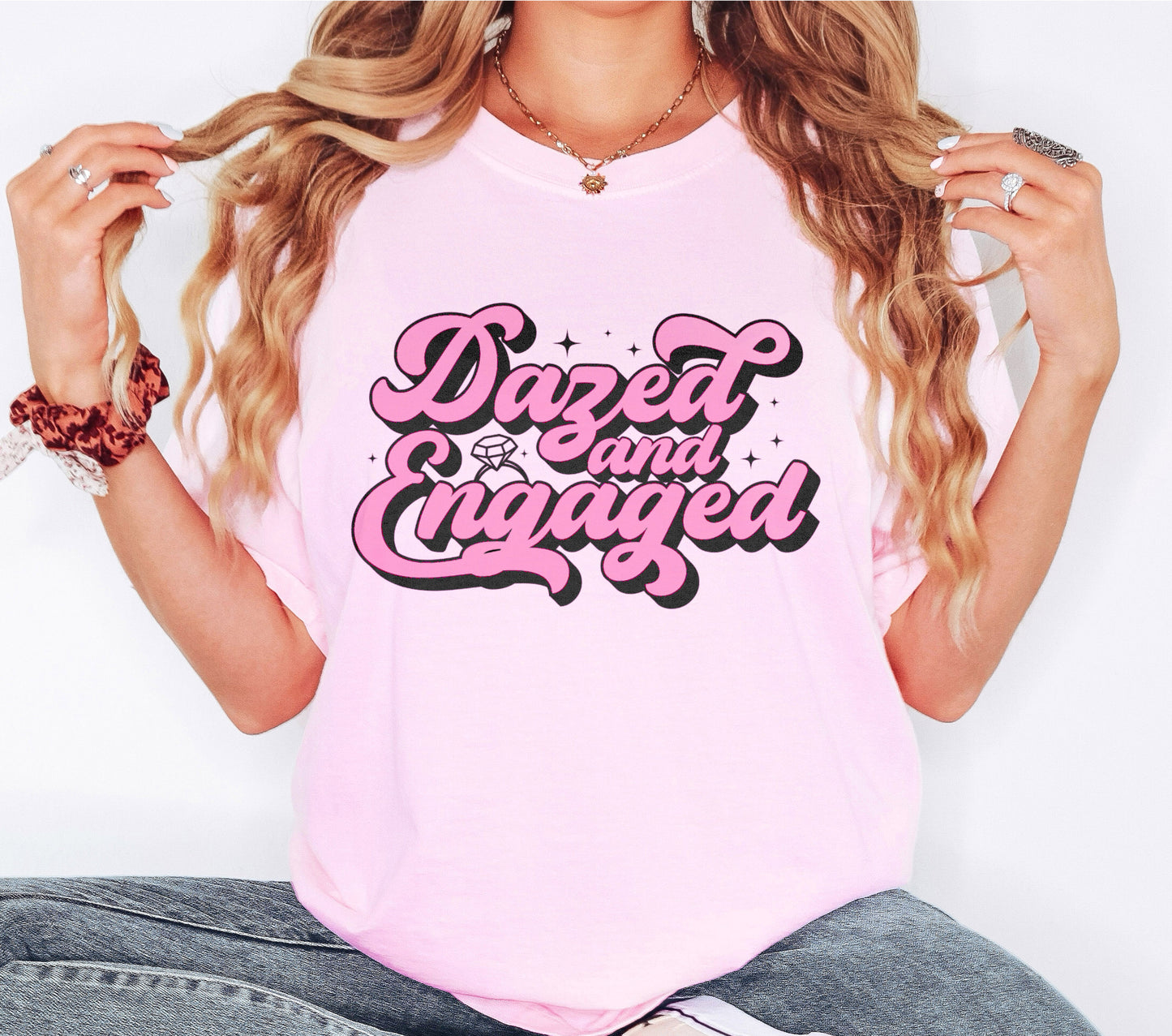 Dazed and Engaged Shirt, Retro Fiancee Shirt