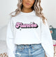 Fiancee Sweatshirt, Retro Engaged Sweatshirt