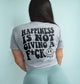 Happiness Is Not Giving a Fuck Crop Top Shirt