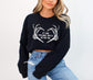 If I Had Feelings They'd Be For You Gothic Valentine's Day Sweatshirt, Dead Inside Skeleton Heart Sweater