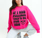 If I Had Feelings They'd Be For You Gothic Valentine's Day Sweatshirt, Dead Inside Skull Heart Sweater