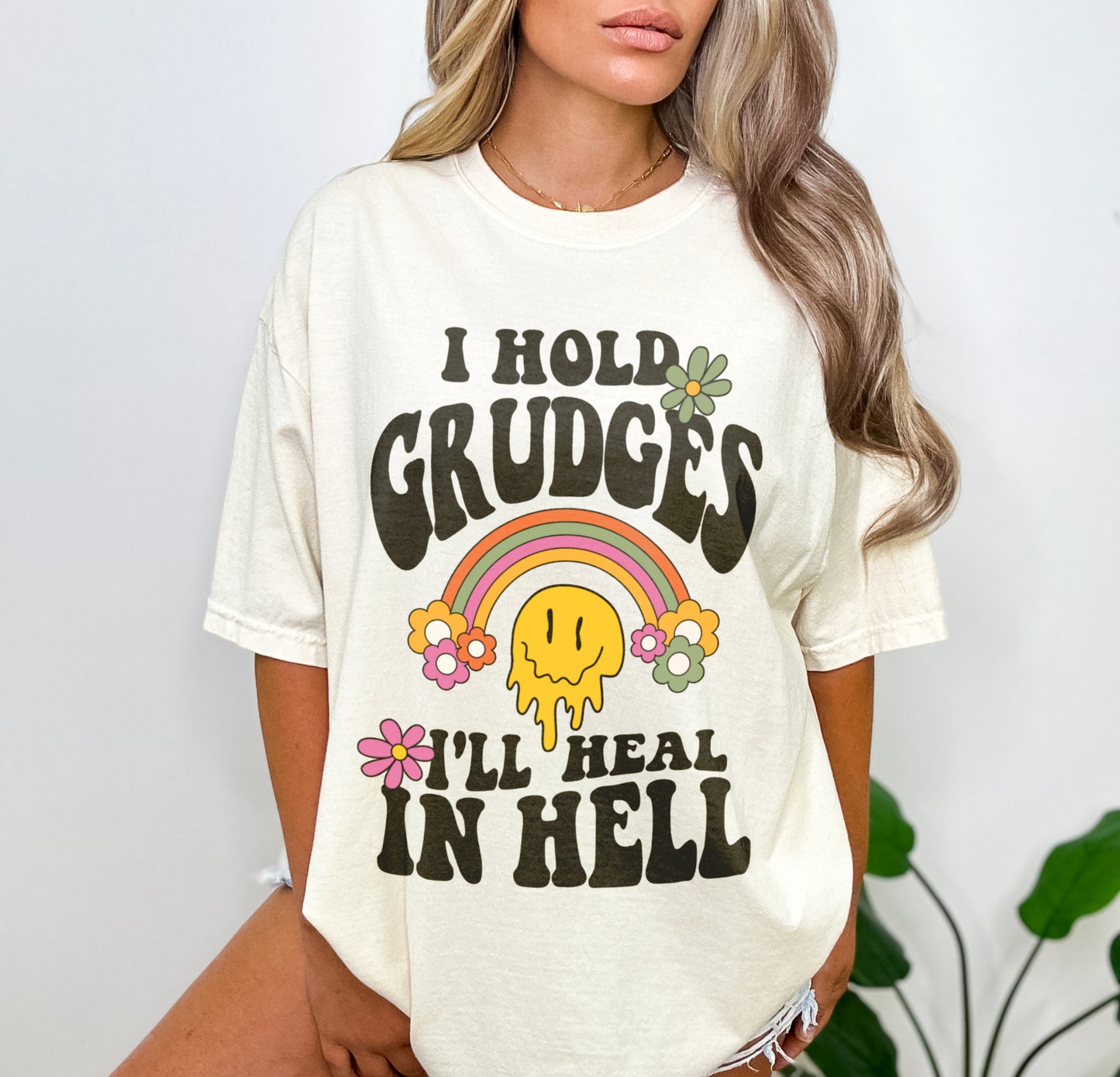 I Hold Grudges I'll Heal In Hell Shirt, Funny Sassy Sarcastic Shirt