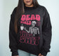 dead inside skeleton coffee sweater