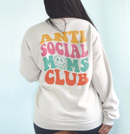 anti social moms club sweater