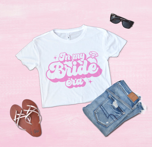 in my bride era crop top