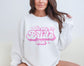 In My Bride Era Sweatshirt, Pink Groovy Retro Bride Sweater