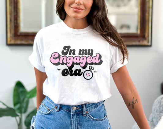 In My Engaged Era Shirt, Retro Fiancee Shirt