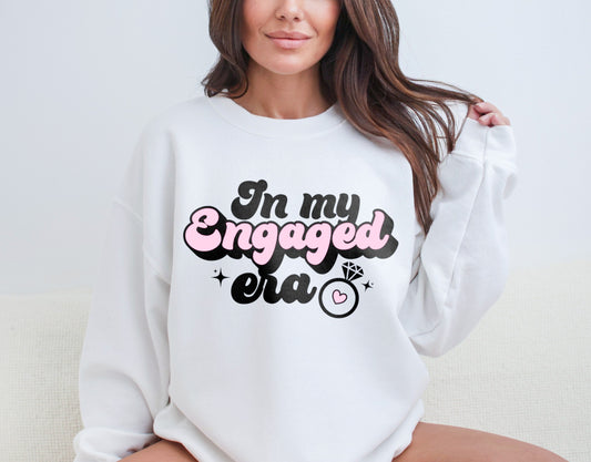 In My Engaged Era Sweatshirt, Retro Fiancee Sweatshirt