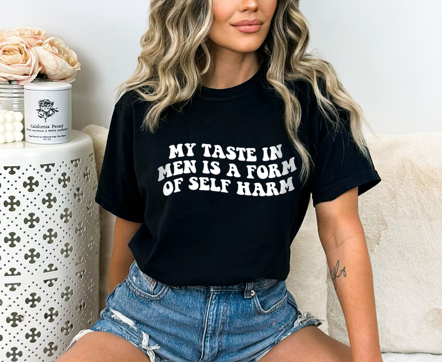 My Taste In Men is a Form of Self Harm Shirt, Funny Anti Valentine's Day Shirt