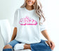 Pink Retro Bride Shirt, New Bride With Diamond Ring Shirt