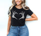 Skeleton Hands Heart Halloween Crop Top Shirt