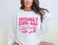 Someone's Fine Ass Wife Sweatshirt, Retro Pink Newlywed Wifey Sweatshirt