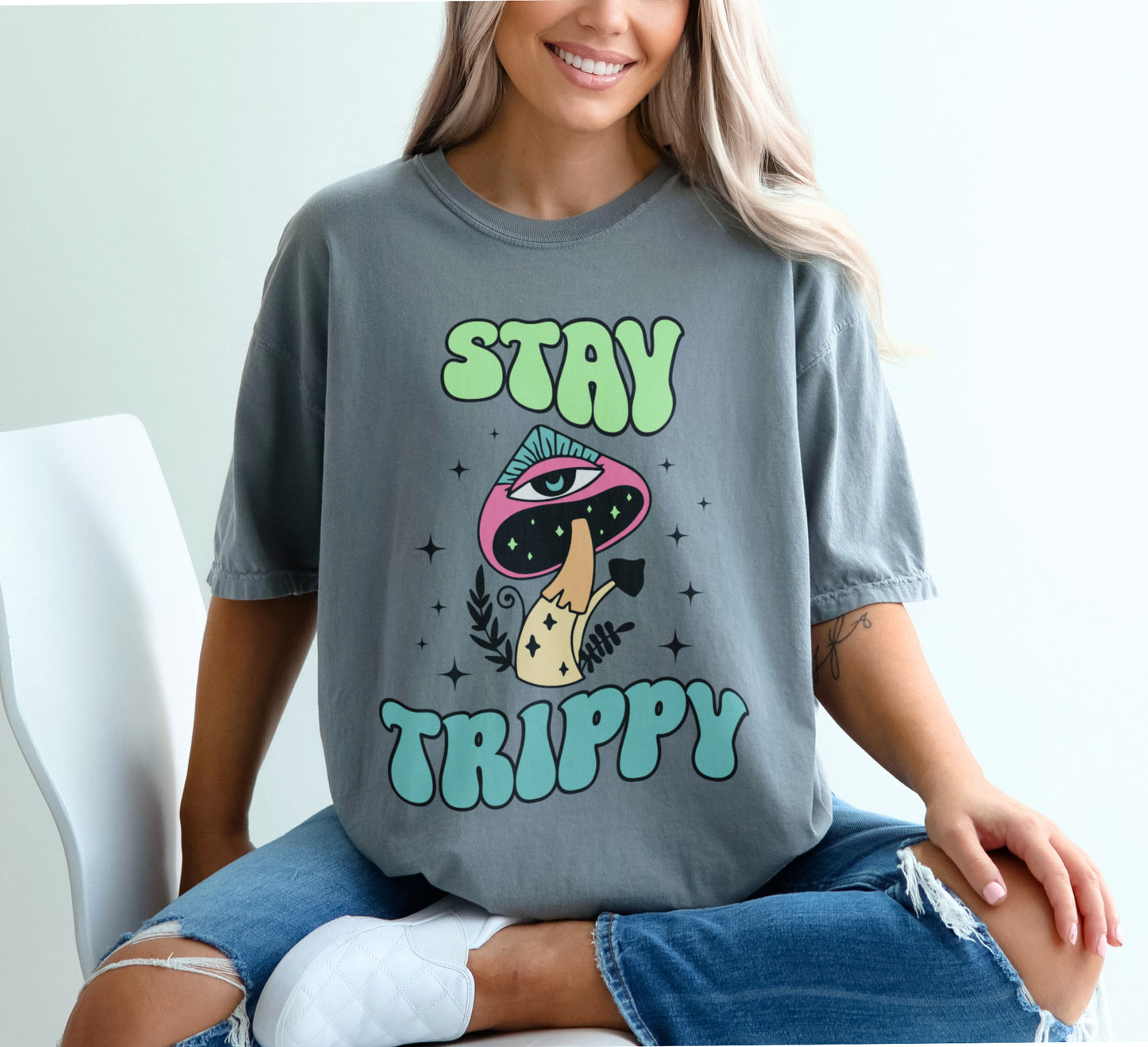 Stay Trippy Psychedelic Mushroom Shirt