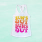 Suns Out Buns Out Tank, Sunshine On My Mind Tank Top, Retro Summer Shirt, Summer Sun Beach Tank, Beach Vacation Shirt