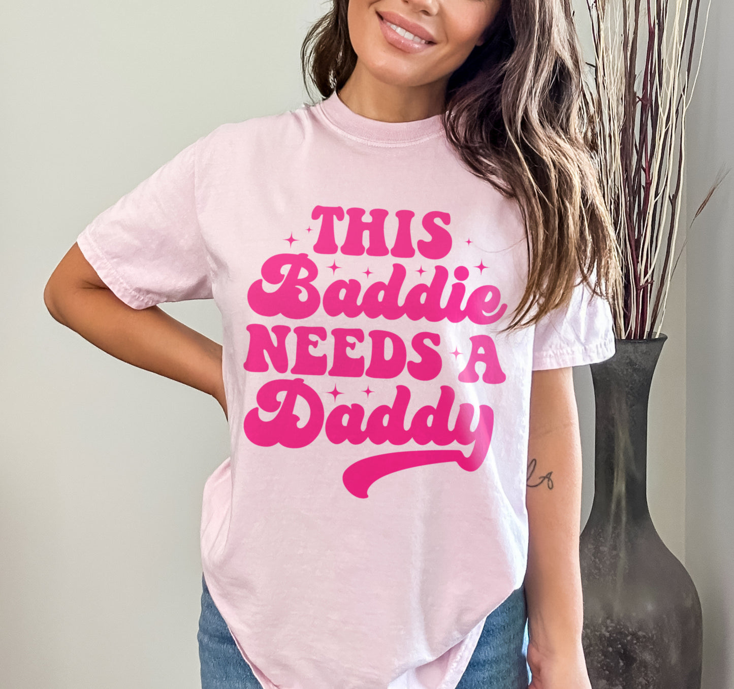 This Baddie Needs a Daddy Shirt, I Love Hot Dads Baddie Shirt