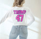 Trump 47 Jersey Style Donald Trump 2024 Republican Long Sleeve Shirt