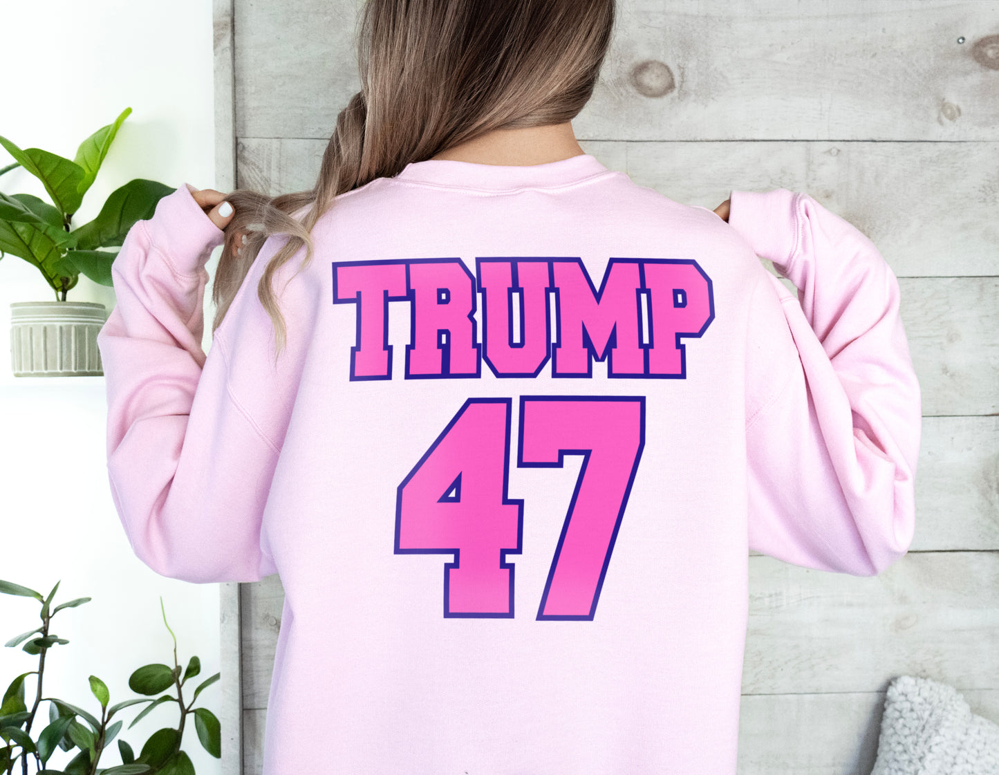 Trump 47 Jersey Style Donald Trump Republican Sweatshirt