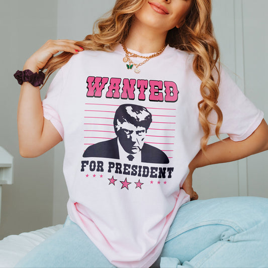 Wanted For President Donald Trump 2024 Republican Shirt