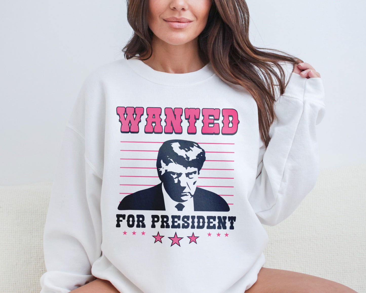 Wanted For President Donald Trump 2024 Republican Sweatshirt