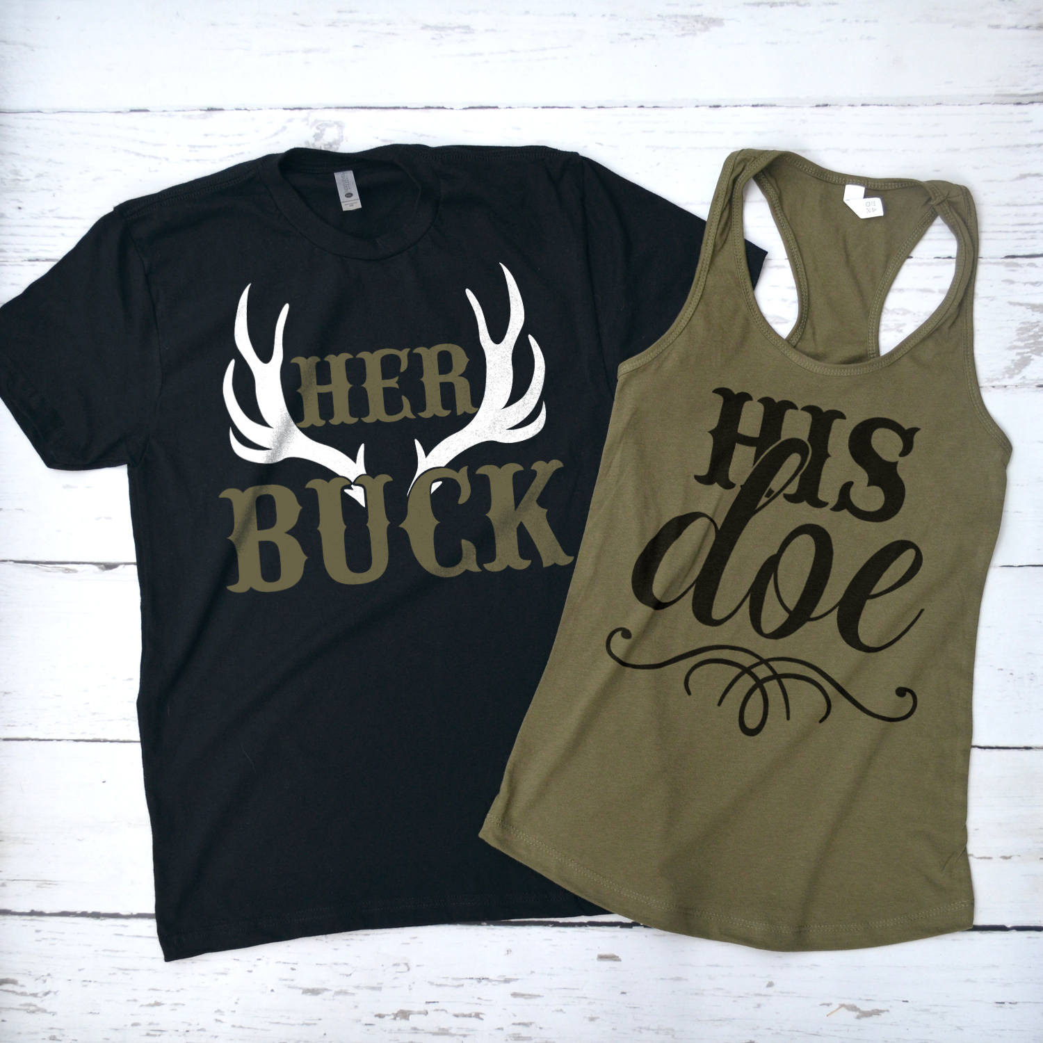 his doe her buck hunting shirts