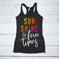 sunshine beach tank top