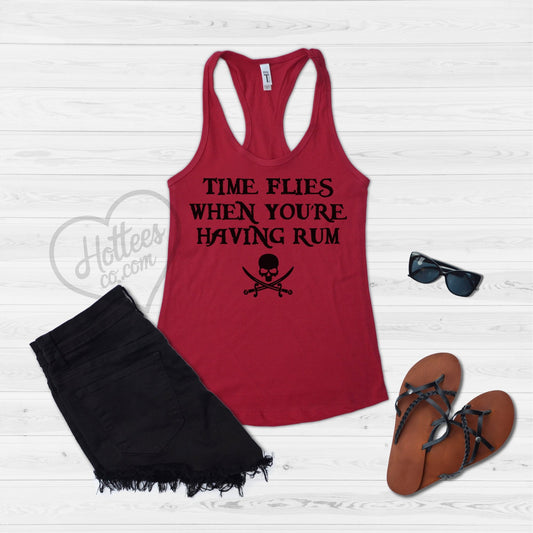 funny pirate drinking tank top