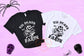 Til Death Do Us Party Halloween Bachelorette Party Shirts, Gothic Skull Wedding Shirts