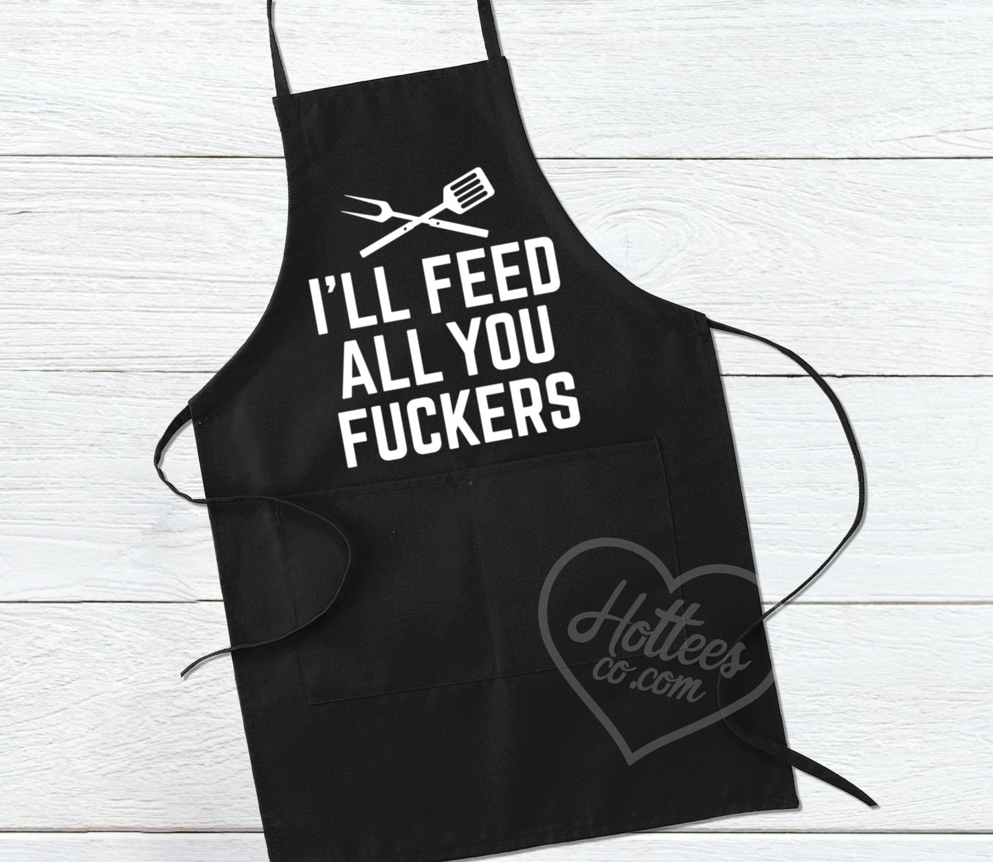 I'll Feed All You Fuckers Funny Apron for Men, BBQ Grilling Apron Gift for Men