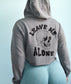 Leave Me Alone Skull Hoodie Halloween Anxiety Crop Top Hoodie, Mental Health Sweater