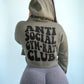 Anti Social Gym Rat Club Cropped Hoodie, Funny Workout Hoodie