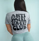 Anti Social Gym Rat Club Crop Top Shirt, Funny Gym Pump Cover Shirt, Fitness Workout Shirt