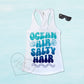 ocean air salty hair boating tank top