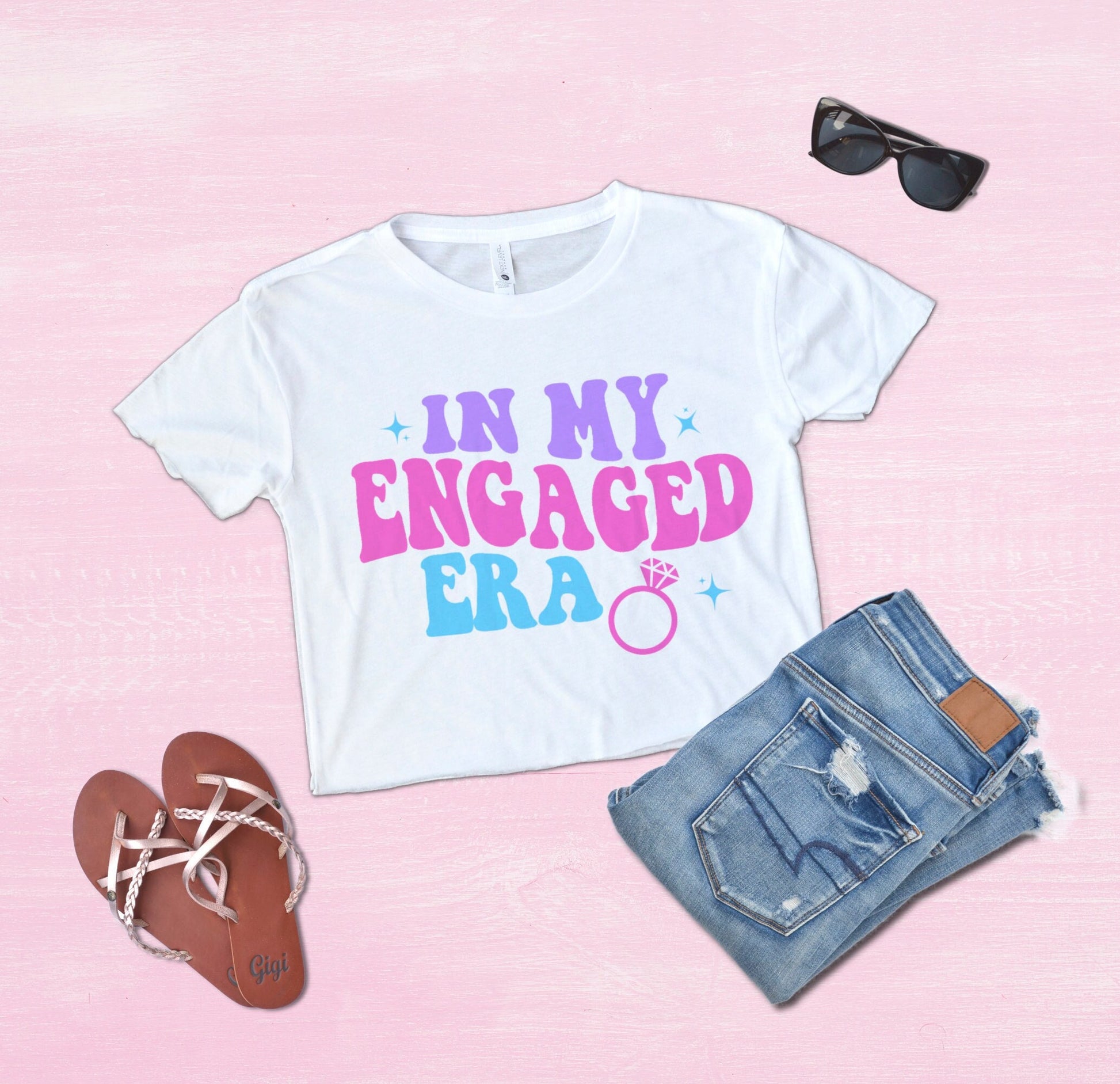 In my engaged era crop top shirt